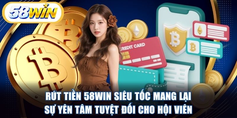 Rút tiền 58WIN siêu tốc mang lại sự yên tâm tuyệt đối cho hội viên