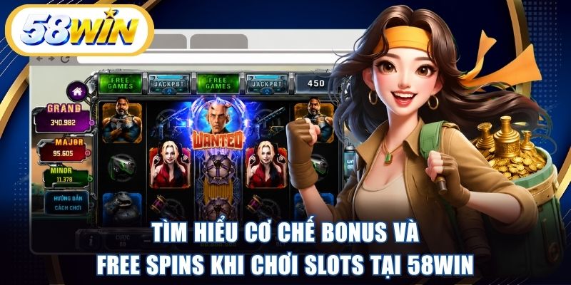 Tìm hiểu cơ chế Bonus và Free Spins khi chơi Slots tại 58WIN